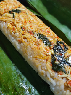 Foto resep 12. Nasi Bakar Ayam Suwir Daun Kemangi