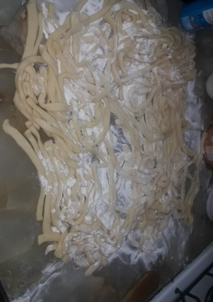 Una foto de Fideos casero súper fácil y rápido