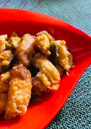 Foto resep 170. Ayam Pok Pok Saos Telur Asin
