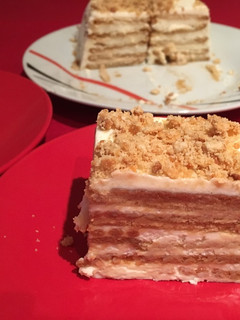Una foto de Tarta de galletas de limón