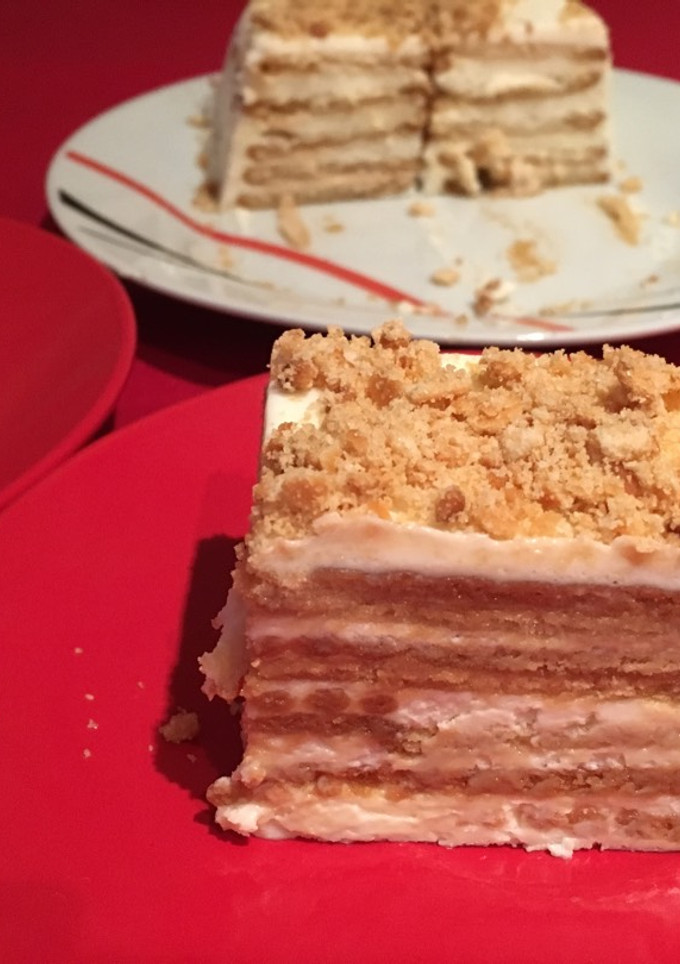 Una foto de Tarta de galletas de limón