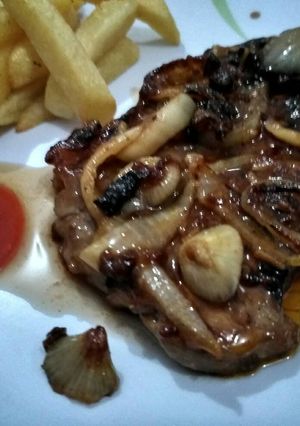 Foto resep Sirloin steak teflon