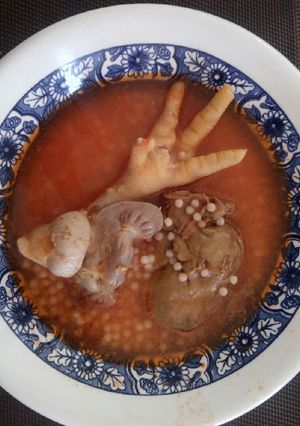 Una foto de Sopa con menudencia