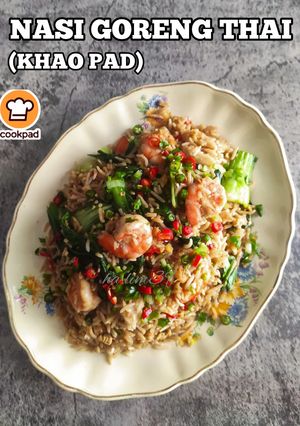 Gambar Nasi Goreng Thai (Khao Pad)