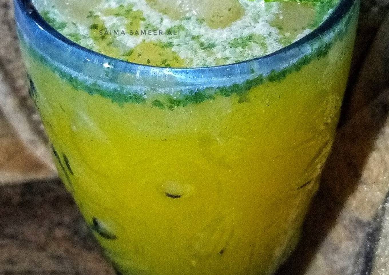 Orange mint slush