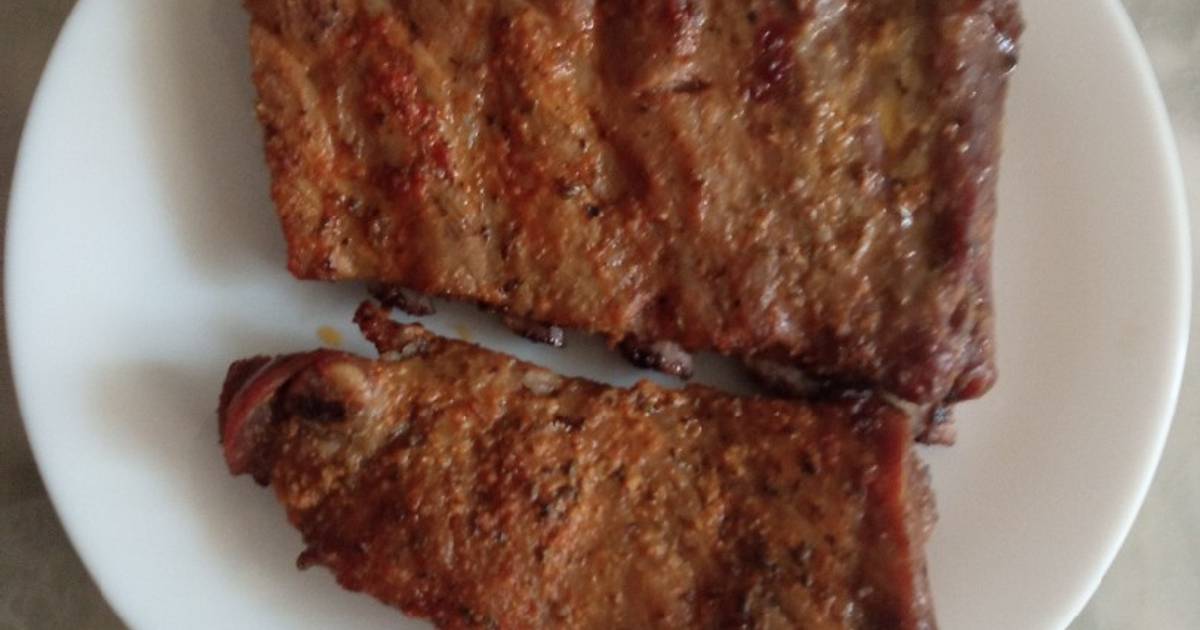 Costillas de cerdo al horno súper tiernas y sabrosas Receta de maky- Cookpad