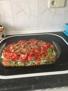 Una foto de Ensalada de Garbanzos