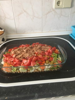 Una foto de Ensalada de Garbanzos