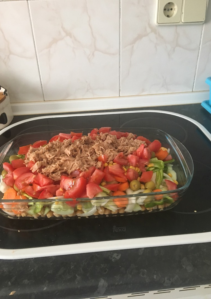 Una foto de Ensalada de Garbanzos