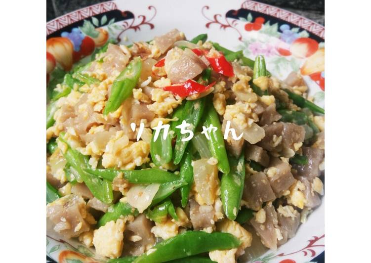 Oseng BBT (buncis,baso,telor)