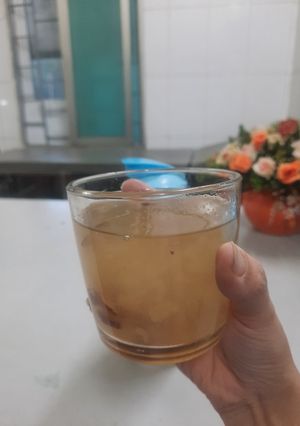 Hình của món Nước yến fake (rong chân vịt ngân nhĩ).