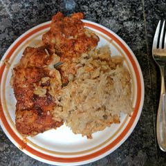 A picture of Easy Chicken Rice with a kick Casserole.