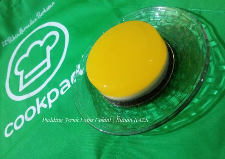 Resep Puding Jeruk Lapis Coklat, Lezat Sekali