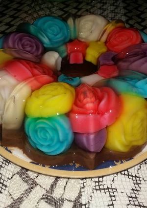 Foto resep Puding Kaca Mawar