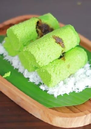 Foto resep Putu bambu tanpa cetakan