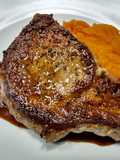 Pork chops with pan sauce