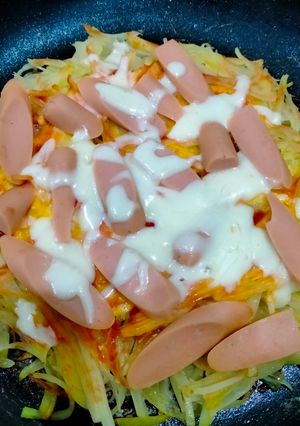 Hình của món Pizza khoai tây version pha ke 😂.