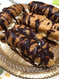 Una foto de Eclairs sin gluten