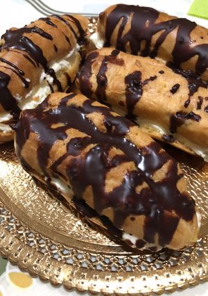 Una foto de Eclairs sin gluten