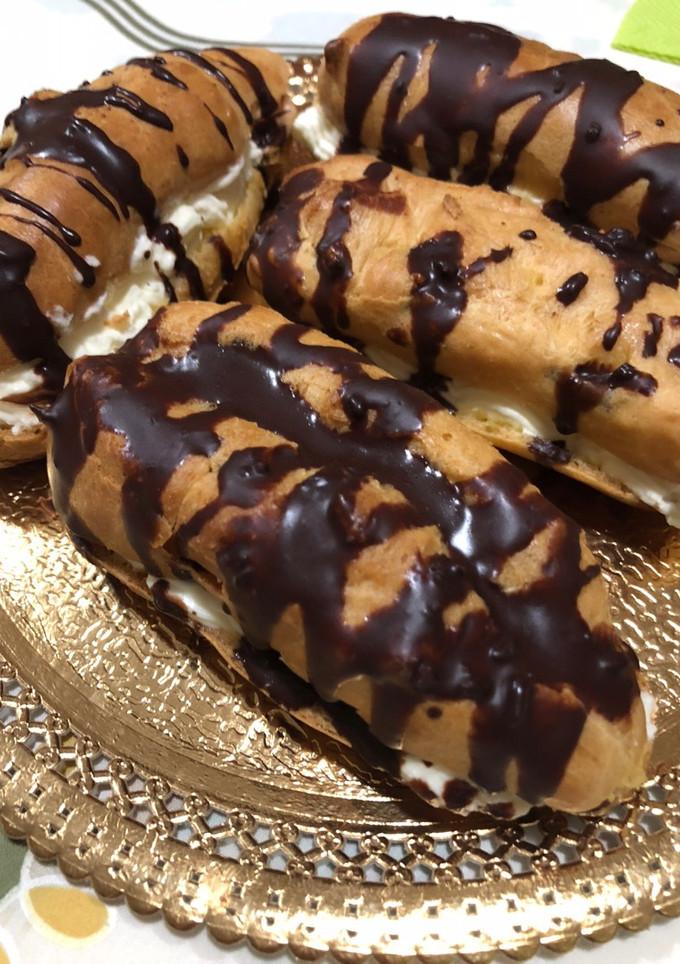 Una foto de Eclairs sin gluten
