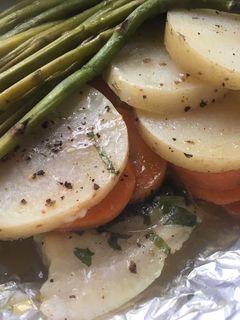 Una foto de Filete de pescado empapelado 🐟 🥗