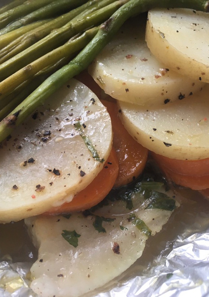 Una foto de Filete de pescado empapelado 🐟 🥗