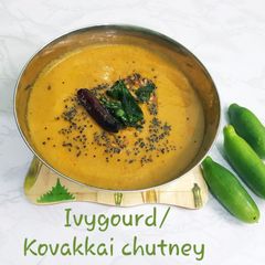 A picture of Ivygourd/Kovakkai chutney.