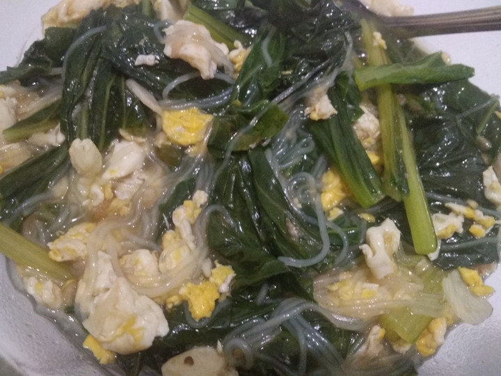 Resep Cah Sawi Telur Simple ala Anak Kost (Menu sahur hari ini) yang Enak Banget