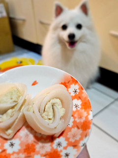 狗狗鮮食~點心,肉肉偽白玫瑰 的食譜成品照片
