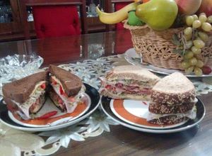 Una foto de Club sándwich