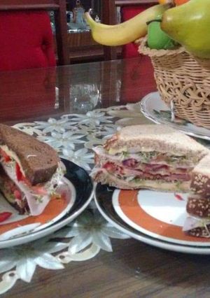 Una foto de Club sándwich