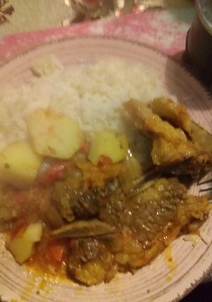 Una foto de Estofado con arroz