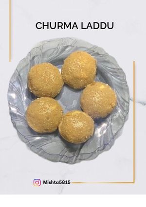 A picture of CHURMA LADDU - My mom’s recipe.