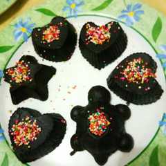 A picture of Brownies 2 bahan simple.