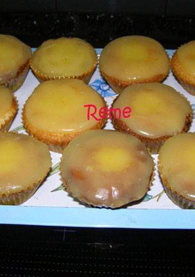 Una foto de Cupcakes con crema de limón
