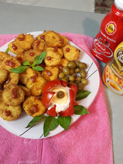 عکسی از دستور ناگت مرغ خانگی