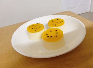 Hình của món Thạch sữa chua chanh dây.