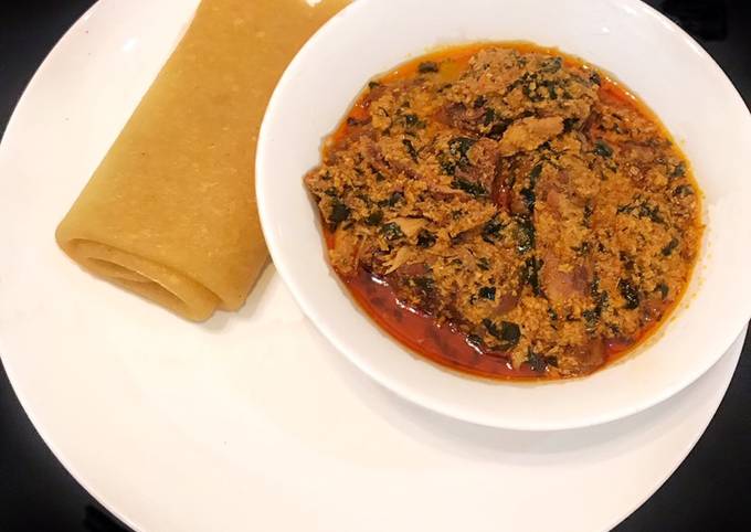 Step-by-Step Guide to Make Any-night-of-the-week Rolled Eba and egusi soup