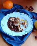 Persico in salsa agrodolce con uva e scorze d'agrumi