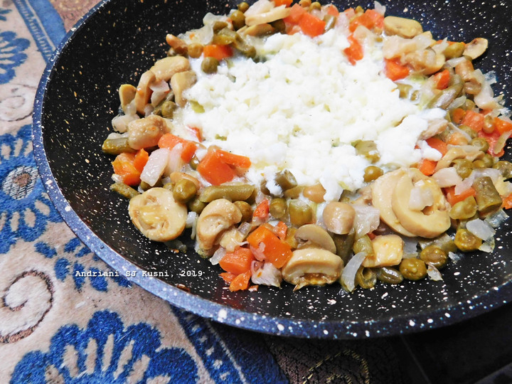 Resep Minggu 20 - Putih Telur dengan Aneka Sayur dan Jamur, Bikin Ngiler