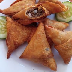 A picture of Beef Samosas.