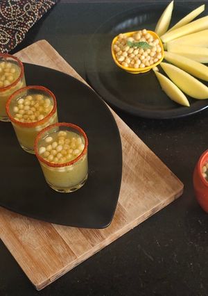 A picture of Aam panna shots.