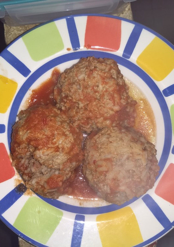 Una foto de Albóndigas de res en chipotle
