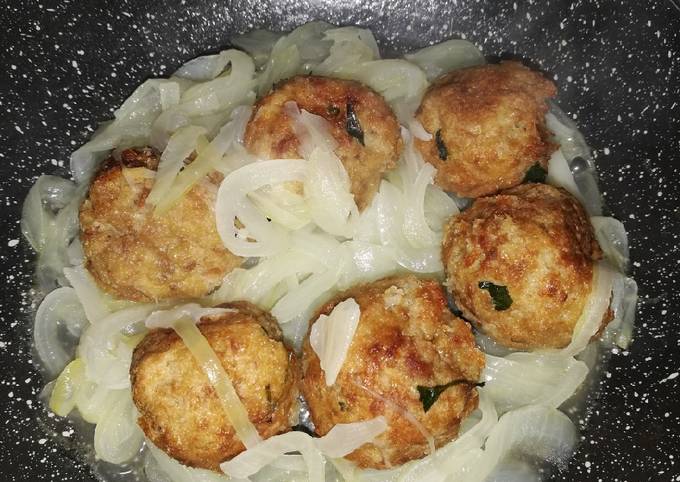 Polpette di carne con cipolle 🥩😋😋