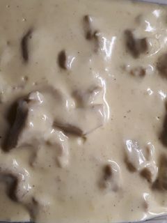 Tejszínes - fokhagymás csirkemell recept fotója