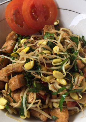 Foto resep Tumis kecambah tahu