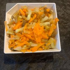 A picture of Banana Stem Salad.