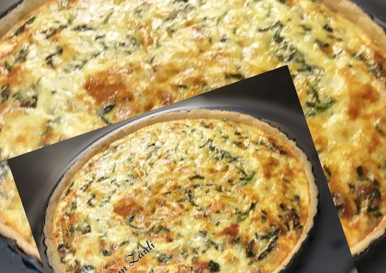 Step-by-Step Guide to Prepare Speedy 🍝Spinach Quiche🍝