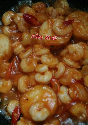 Foto resep Udang Tahu asam manis