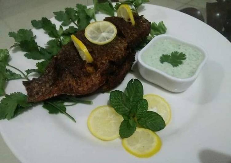 Recipe of Favorite WholeTilapia Fish Fry😋🐟